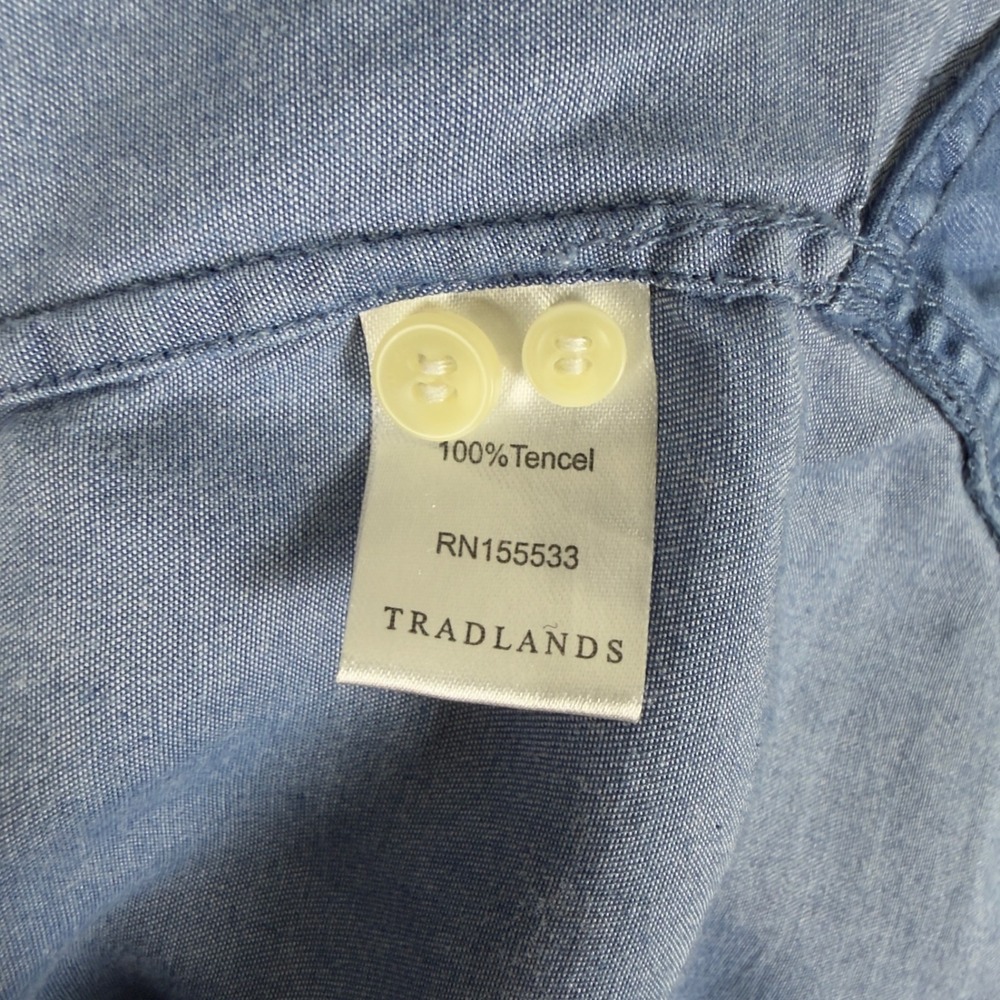 Tradlands Blue Lightweight Button Down - Women's S‎ - Picture 7 of 8